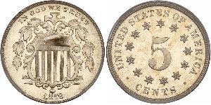 1 Nickel / 5 Цент США (1776 - ) Нікель/Мідь 