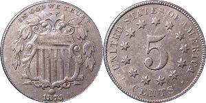 1 Nickel / 5 Цент США (1776 - ) Нікель/Мідь 