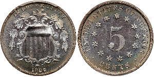 1 Nickel / 5 Цент США (1776 - ) Нікель/Мідь 