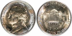 1 Nickel / 5 Цент США (1776 - ) Нікель/Мідь Томас Джефферсон (1743-1826)