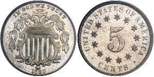 1 Nickel / 5 Цент США (1776 - ) Нікель/Мідь 