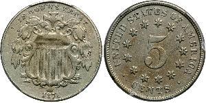 1 Nickel / 5 Цент США (1776 - ) Нікель/Мідь 