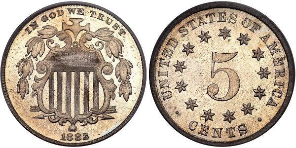 1 Nickel / 5 Цент США (1776 - ) Нікель/Мідь 