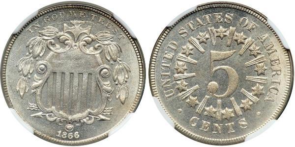 1 Nickel / 5 Цент США (1776 - ) Нікель/Мідь 