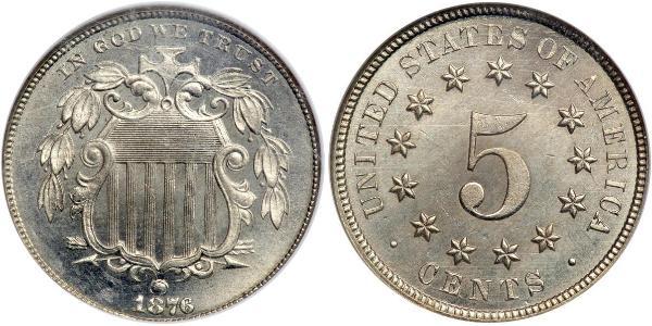 1 Nickel / 5 Цент США (1776 - ) Нікель/Мідь 