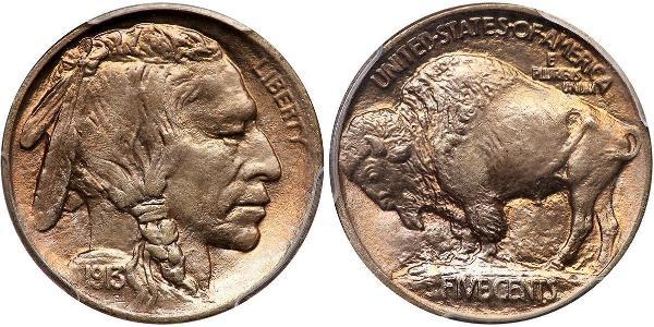 1 Nickel / 5 Цент США (1776 - ) Нікель/Мідь 