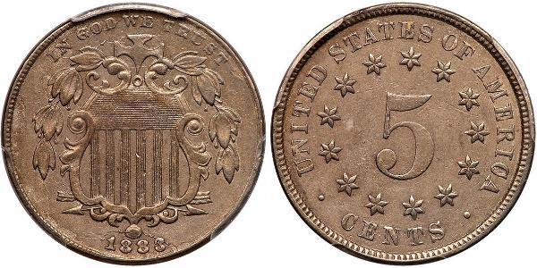 1 Nickel / 5 Цент США (1776 - ) Нікель/Мідь 