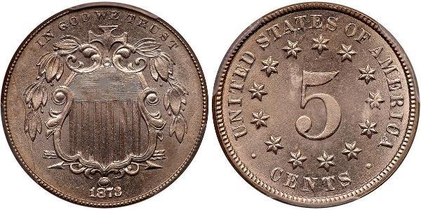 1 Nickel / 5 Цент США (1776 - ) Нікель/Мідь 