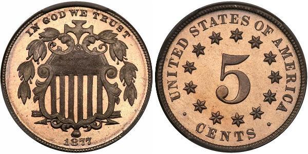 1 Nickel / 5 Цент США (1776 - ) Нікель/Мідь 