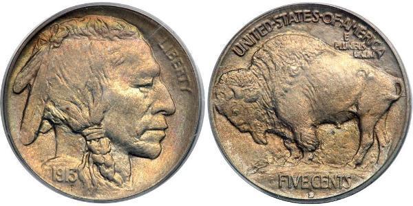 1 Nickel / 5 Цент США (1776 - ) Нікель/Мідь 