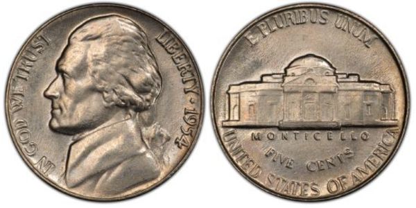 1 Nickel / 5 Цент США (1776 - ) Нікель/Мідь Томас Джефферсон (1743-1826)