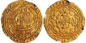 1 Noble Kingdom of England (927-1649,1660-1707) Gold Edward III (1312-1377)