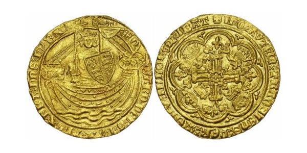 1 Noble Kingdom of England (927-1649,1660-1707) Gold Edward III (1312-1377)