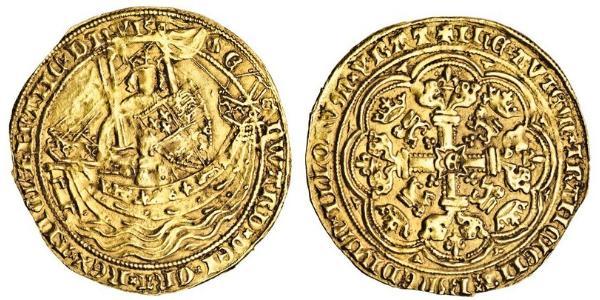 1 Noble Kingdom of England (927-1649,1660-1707) Gold Edward III (1312-1377)