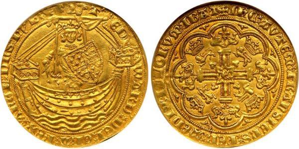 1 Noble Kingdom of England (927-1649,1660-1707) Gold Edward III (1312-1377)