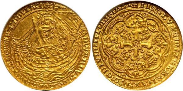 1 Noble Kingdom of England (927-1649,1660-1707) Gold Edward III (1312-1377)