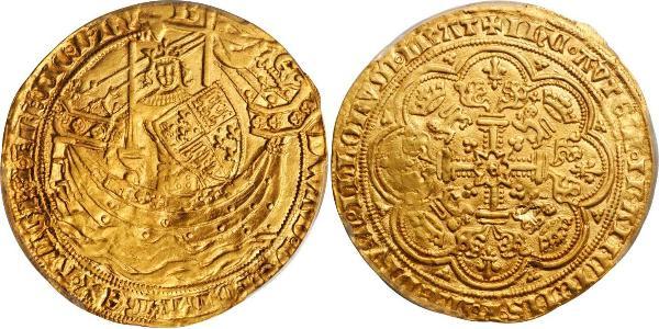 1 Noble Kingdom of England (927-1649,1660-1707) Gold Edward III (1312-1377)