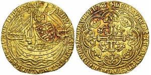 1 Noble Königreich England (927-1649,1660-1707) Gold Eduard III (1312-1377)