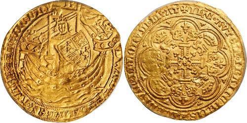 1 Noble Königreich England (927-1649,1660-1707) Gold Eduard III (1312-1377)