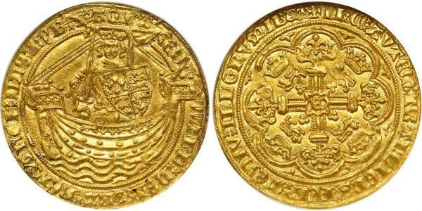 1 Noble Königreich England (927-1649,1660-1707) Gold Eduard III (1312-1377)