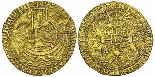 1 Noble Королевство Англия (927-1649,1660-1707) Золото Генрих V (1386-1422)