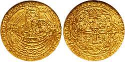 1 Noble Королівство Англія (927-1649,1660-1707) Золото Річард II (1367-1400)