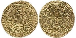 1 Noble Королівство Англія (927-1649,1660-1707) Золото Едвард III (1312-1377)