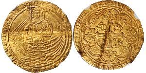 1 Noble Королівство Англія (927-1649,1660-1707) Золото Едвард III (1312-1377)