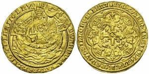 1 Noble Королівство Англія (927-1649,1660-1707) Золото Едвард III (1312-1377)