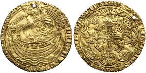 1 Noble Королівство Англія (927-1649,1660-1707) Золото Едвард III (1312-1377)