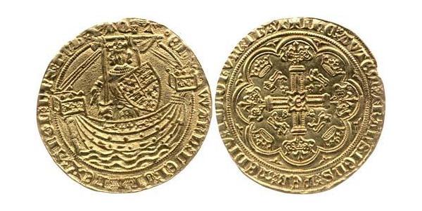 1 Noble Королівство Англія (927-1649,1660-1707) Золото Едвард III (1312-1377)