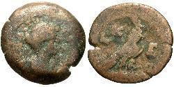 1 Obol Roman Empire (27BC-395) Bronze Faustina II (130-175)