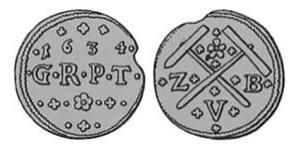 1 Obol Principality of Transylvania (1571-1711) Plata 