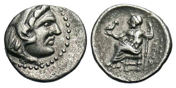 1 Obol Macedonian Kingdom (800BC-146BC) Silber Alexander III der Große (356BC-323BC)