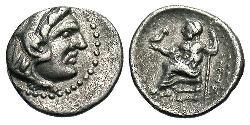 1 Obol Macedonian Kingdom (800BC-146BC) Silver Alexander III of Macedon (356BC-323BC)