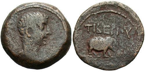 1 Obole Empire romain (27BC-395) Bronze Tiberius Claudius Nero (42 BC-37)