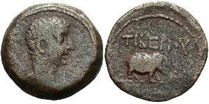 1 Obolo Impero romano (27BC-395) Bronzo Tiberio Claudio Nerone (42 BC-37)