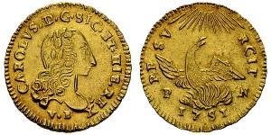 1 Oncia Italy / Italian city-states Gold Charles III of Spain (1716 -1788)