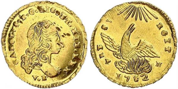 1 Oncia Italia / Italian city-states Oro Carlo III di Spagna (1716 -1788)