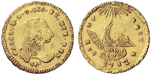 1 Oncia Италия / Italian city-states Золото Карл III король Испании (1716 -1788)