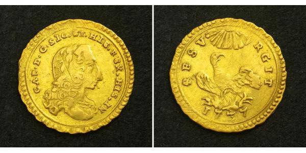 1 Oncia 意大利 / Italian city-states 金 卡洛斯三世 (西班牙) (1716 -1788)