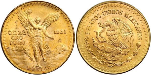 1 Onza México (1867 - ) Oro 