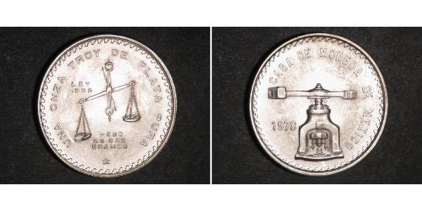 1 Onza México (1867 - ) Plata 