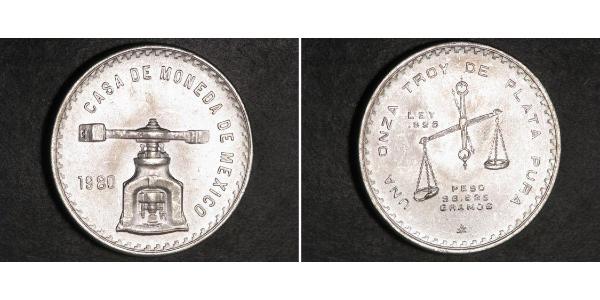 1 Onza México (1867 - ) Plata 