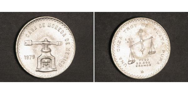 1 Onza Mexiko (1867 - ) Silber 