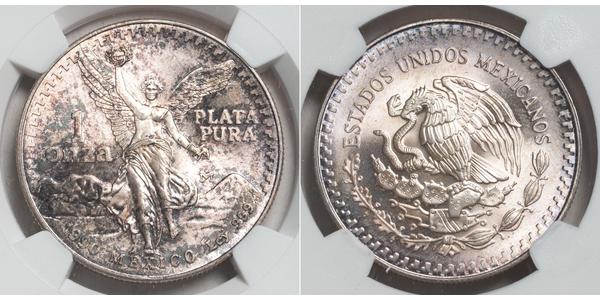 1 Onza Mexiko (1867 - ) Silber 