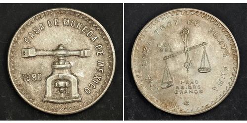 1 Onza United Mexican States (1867 - ) Silver 