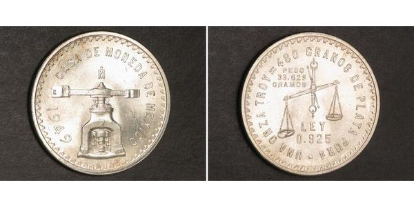 1 Onza United Mexican States (1867 - ) Silver 
