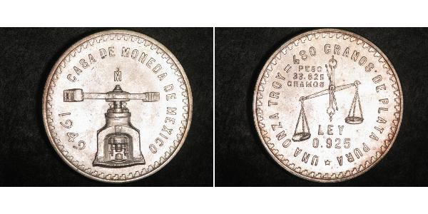 1 Onza United Mexican States (1867 - ) Silver 