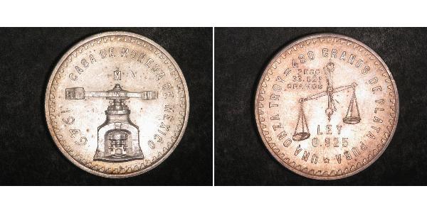 1 Onza United Mexican States (1867 - ) Silver 